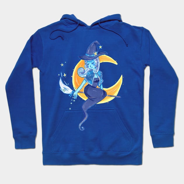 Moon Witch Hoodie by LittleGreenHat